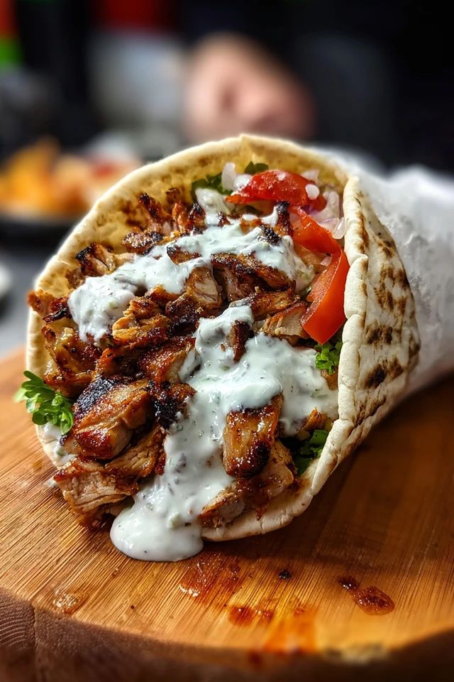 Double Chicken Cheese Lava Shawarma